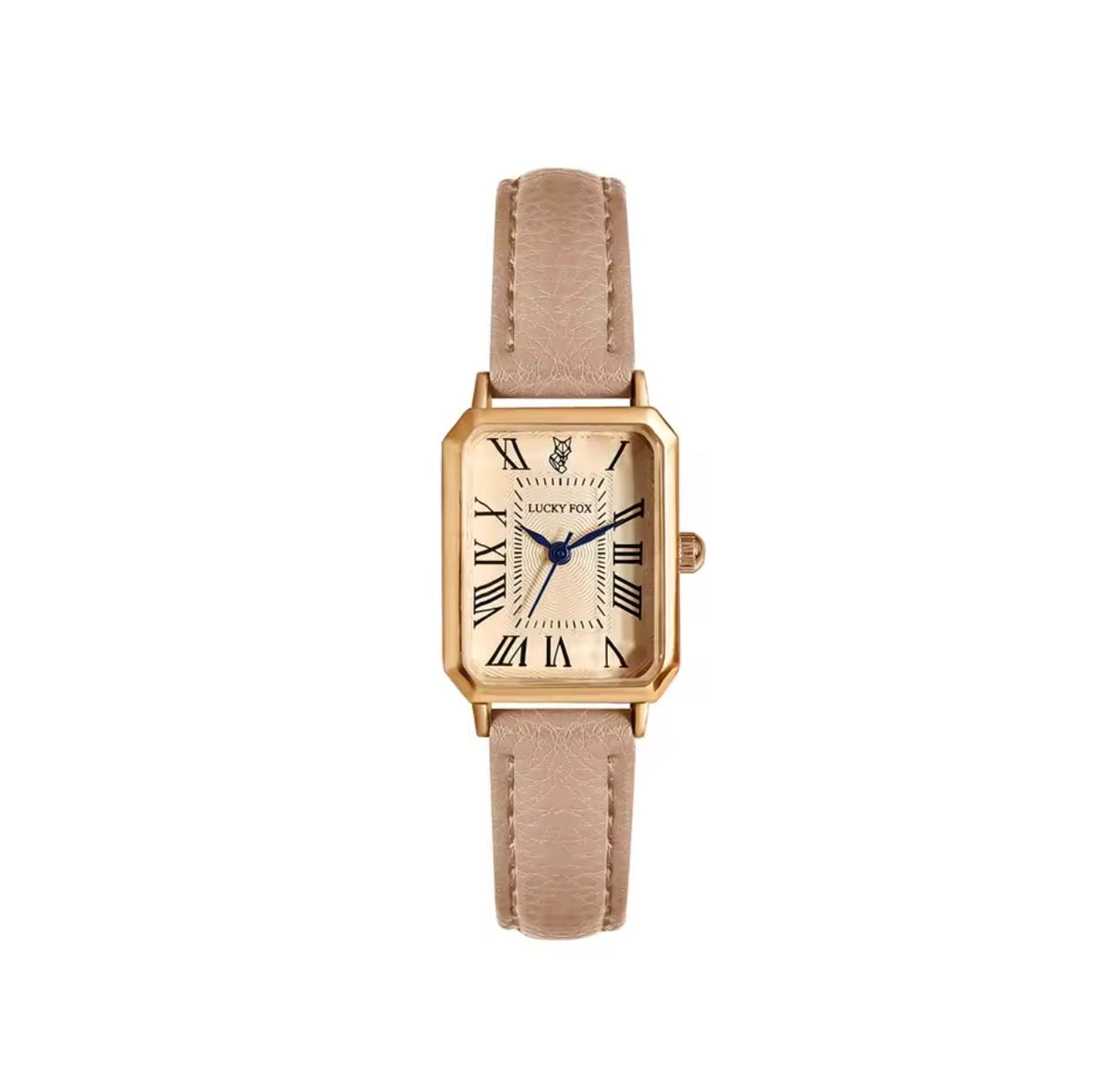 Montre Élégance Rectangulaire – Bracelet Effet Cuir