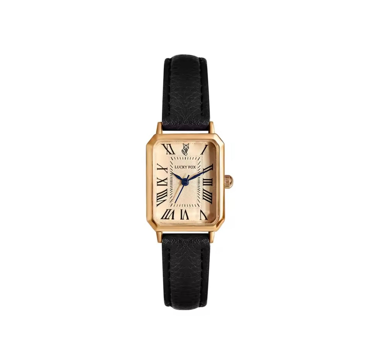 Montre Élégance Rectangulaire – Bracelet Effet Cuir