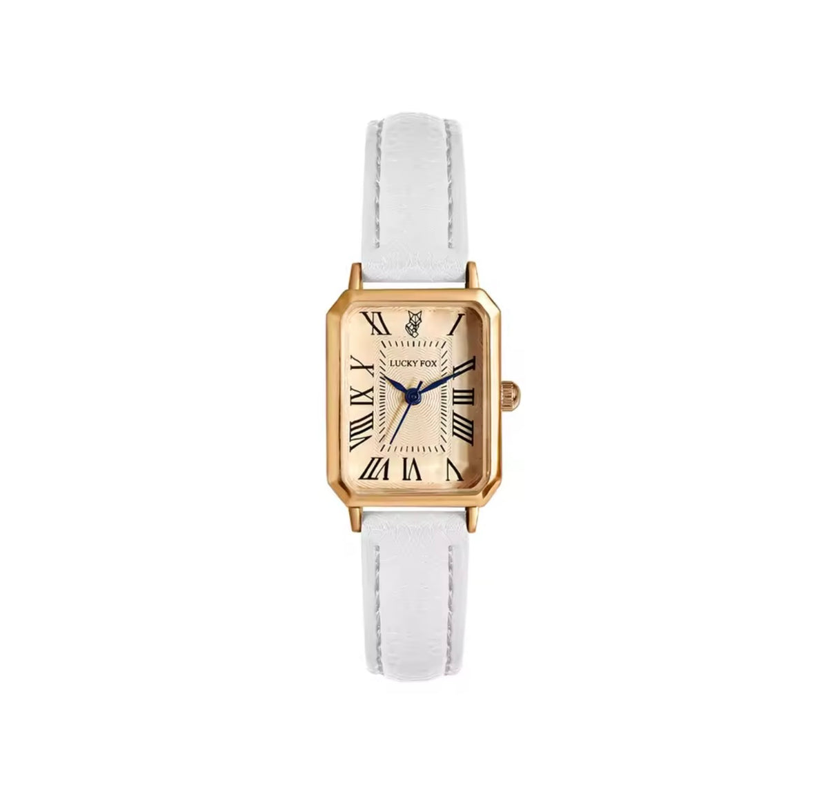 Montre Élégance Rectangulaire – Bracelet Effet Cuir