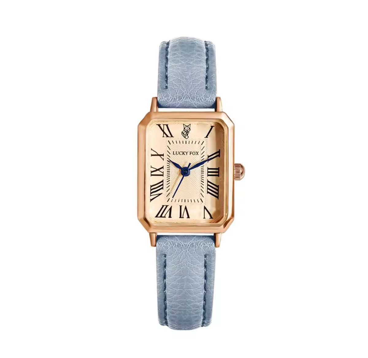 Montre Élégance Rectangulaire – Bracelet Effet Cuir