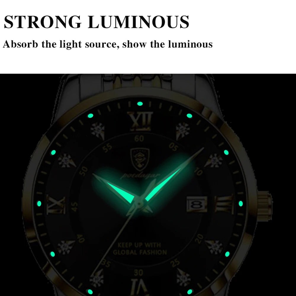 Montre Femme POEDAGAR 268 – Élégante, Étanche, Quartz et Acier Inoxydable