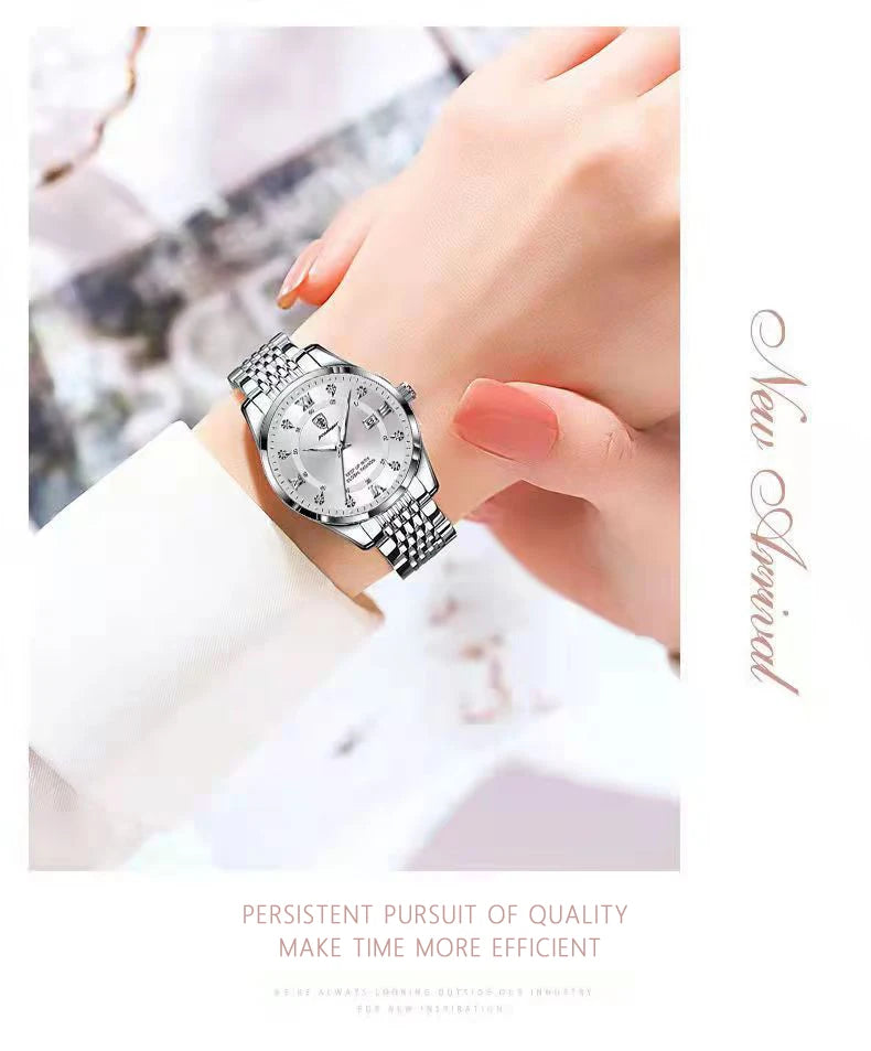 Montre Femme POEDAGAR 268 – Élégante, Étanche, Quartz et Acier Inoxydable