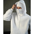 Veste à capuche double avec masque intégré – Style Y2K